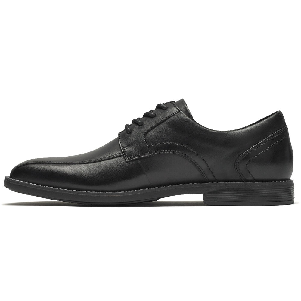 Oxfords Rockport Homem Pretas - Slayter Bike Toe - 73612QBHP